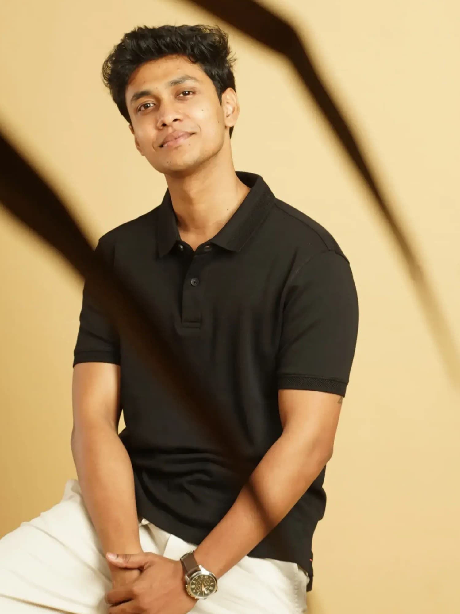 Black Polo | Supima Cotton T-Shirt for Men