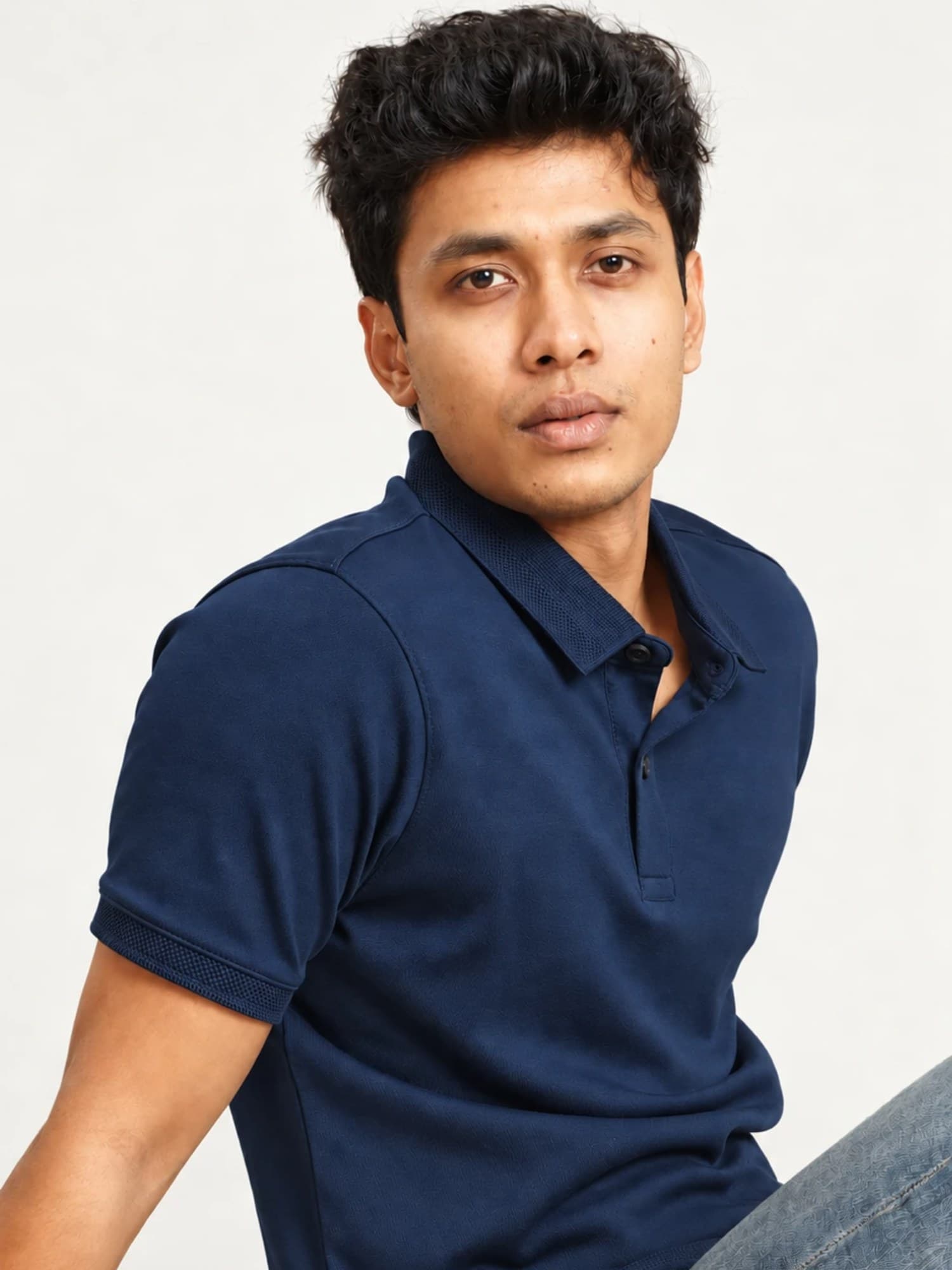 Blue Polo | Supima Cotton T-Shirt for Men