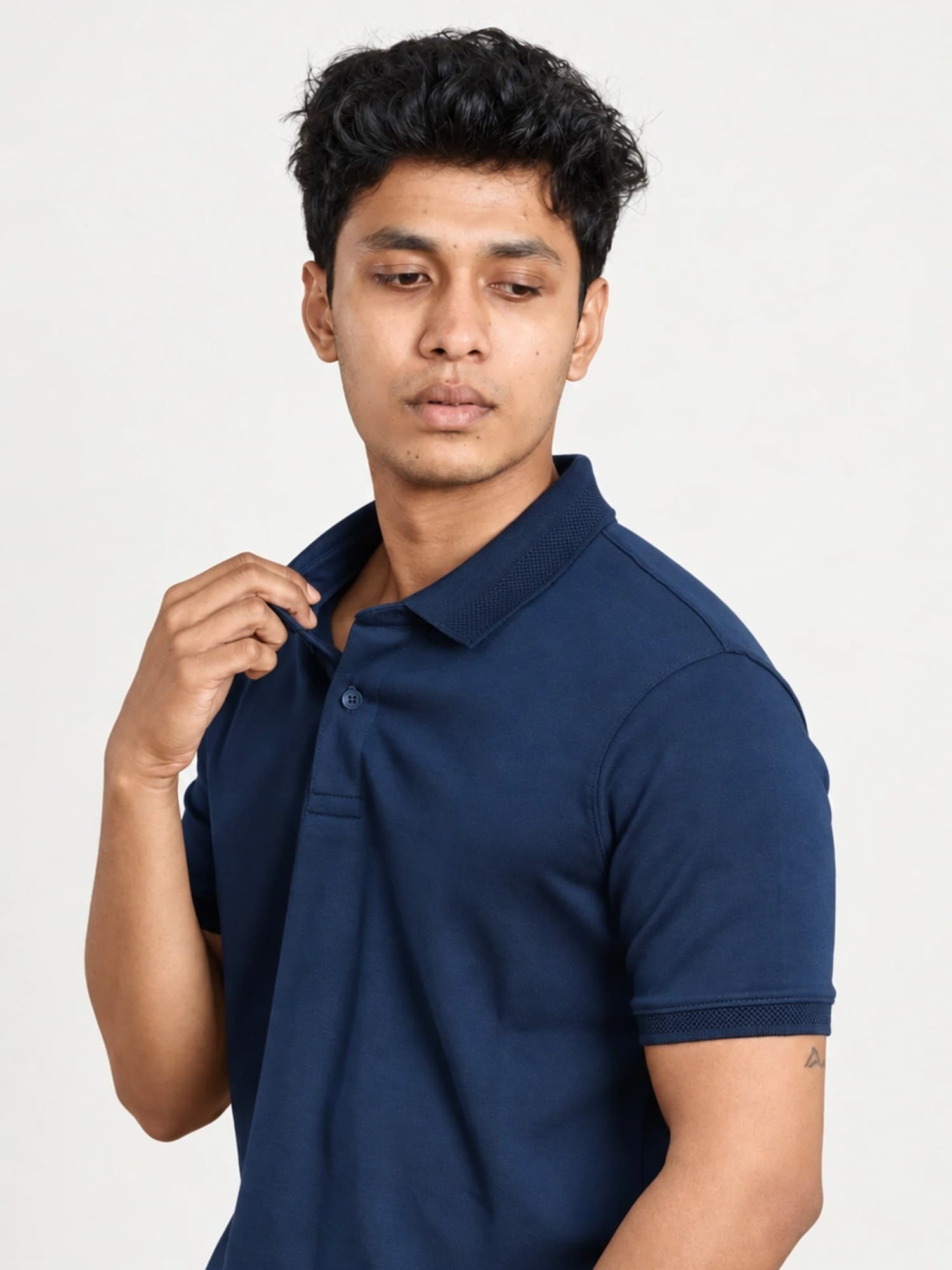 Blue Polo | Supima Cotton T-Shirt for Men – photo 3 of 4