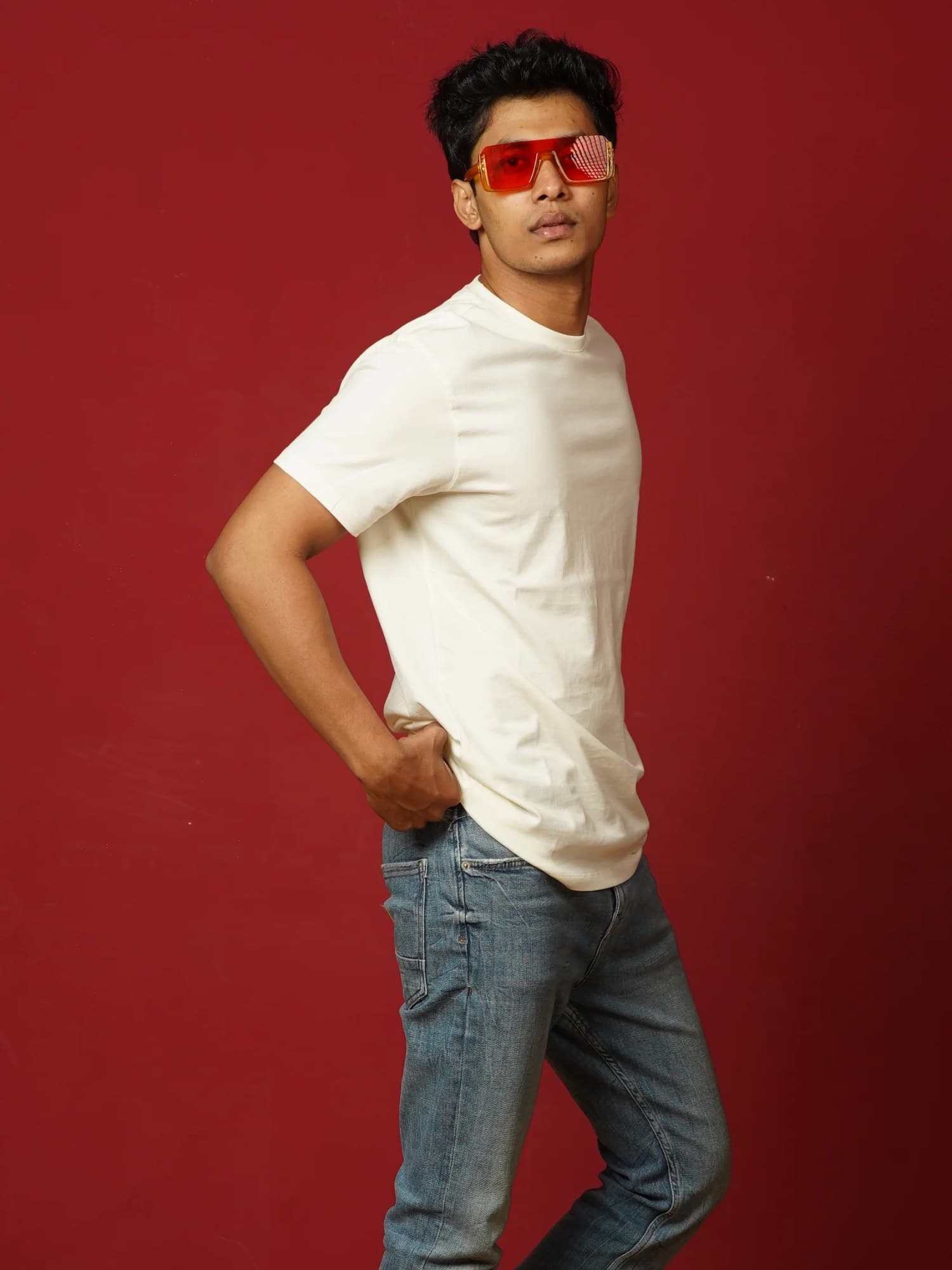 White Round Neck | Supima Cotton T-Shirt for Men