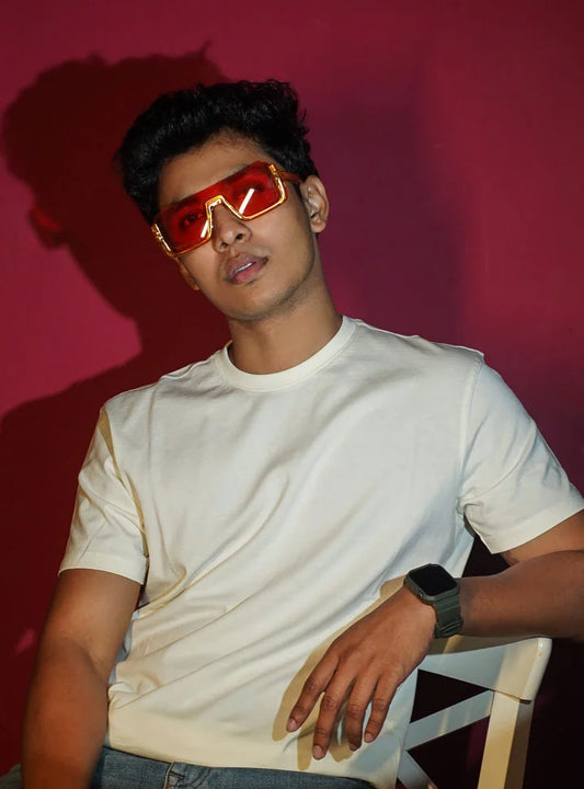 Men Tusk White SUPIMA Crew Neck