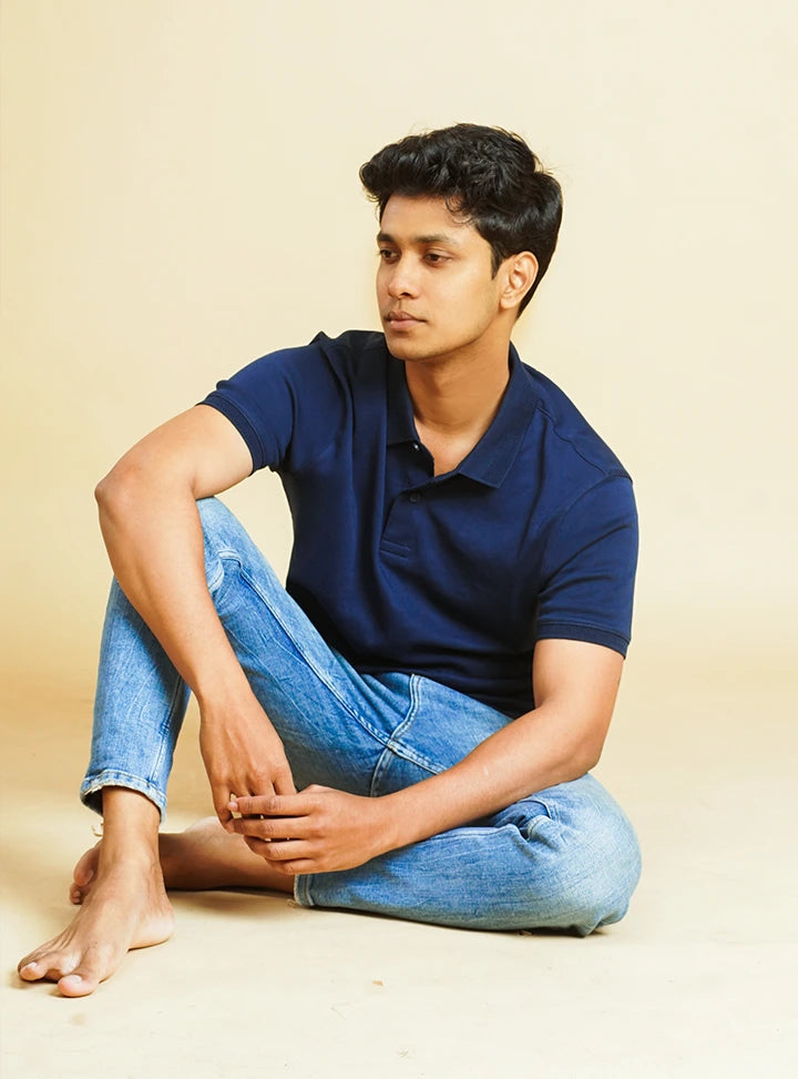 Men Oxford Blue SUPIMA Polo